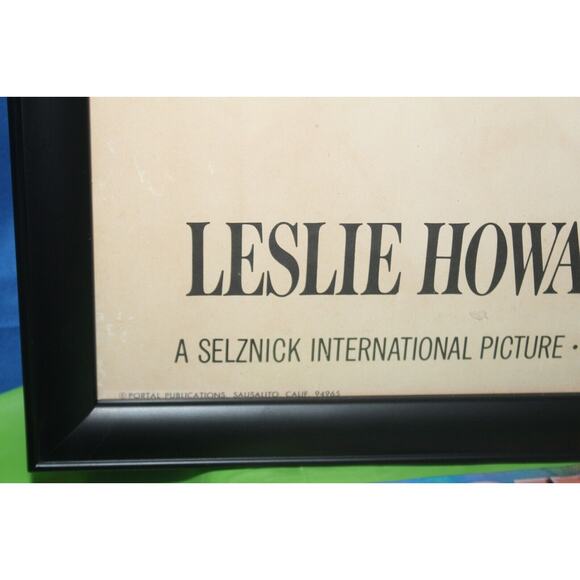 Vintage Gone With The Wind Framed 1939 Movie Promo Poster Portal Publications - Picture 3 of 12